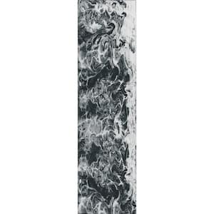 Copeland Marble 2 ft. 3 in. x 7 ft. 6 in. Abstract Runner Rug