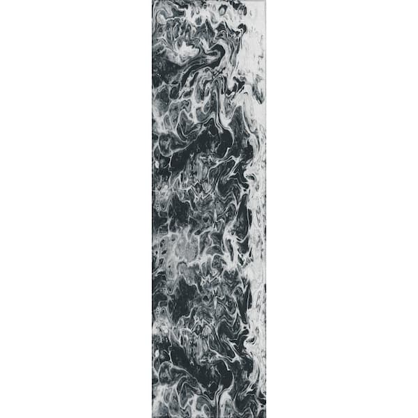 Addison Rugs Copeland Marble 2 ft. 3 in. x 7 ft. 6 in. Abstract Runner Rug