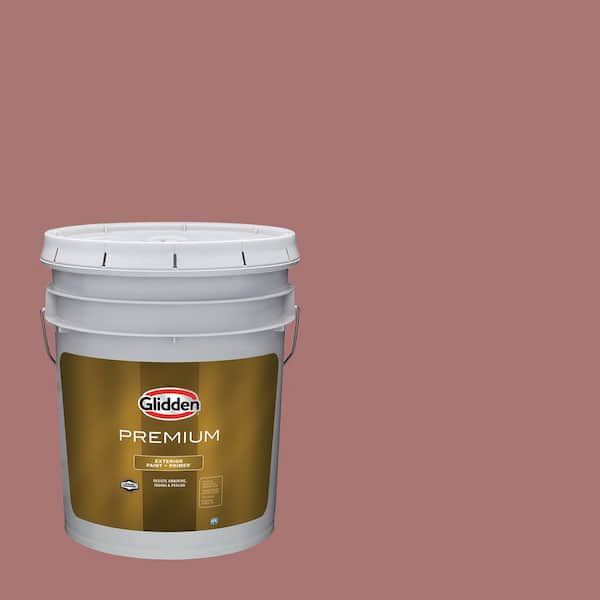 Glidden Premium 5-gal. Cinnamon Diamonds PPG1055-5 Flat Exterior Latex Paint