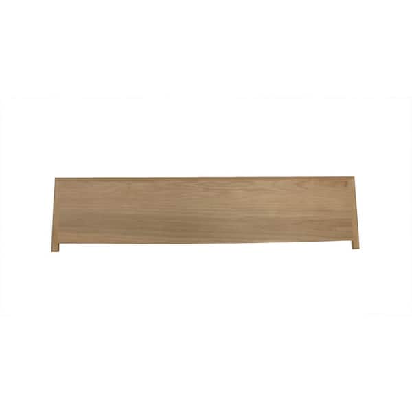 1 in. x 11-1/2 in. x 48 in. Unfinished Red Oak Double Return Stair Landing Tread