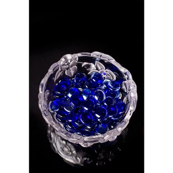 2 lbs Glass Vase Fillers Light Blue Flat Gemstone. Approx. 500 Pcs