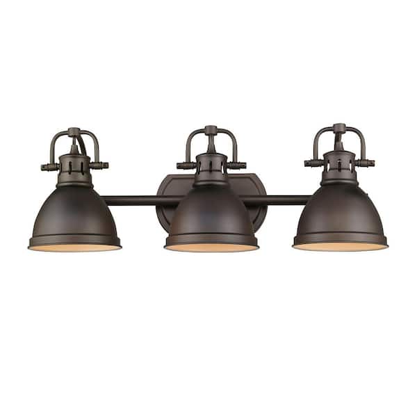 Duncan 3-Light Rubbed Bronze Bath Light Duncan 3-Light Rubbed Bronze Bath Light