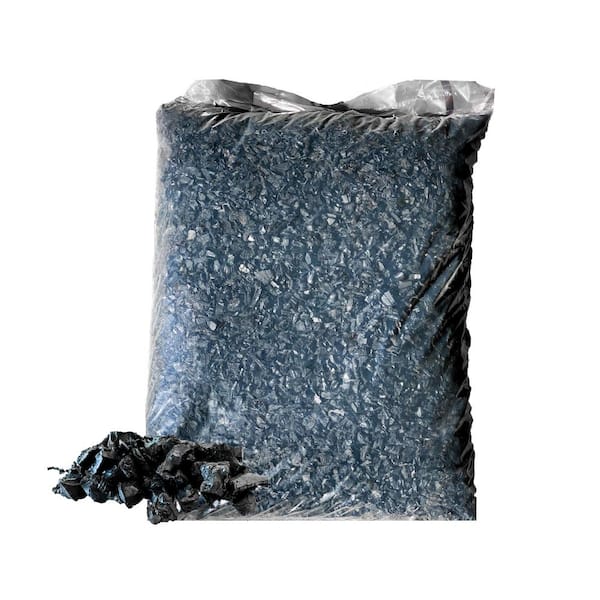 Viagrow Black Rubber Playground and Landscape Mulch, 1.5 CF Bag ( 11.2 Gallons/42.3 Liters)