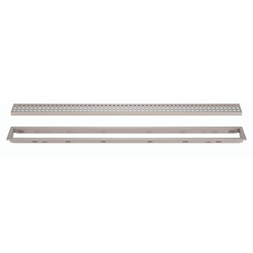 Kerdi-Line Stone Grey 31-1/2 in. Square Linear Drain Grate Assembly Floor Installation Kit for Accessory price history on PriceWatchPro