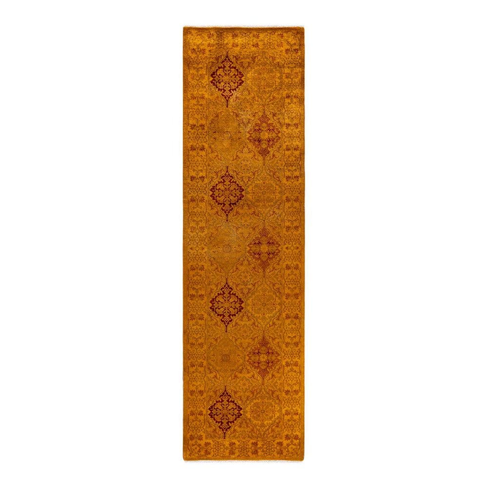 Overdyed Gold 2 ft. 6 in. x 9 ft. 4 in. Wool Indoor Area Rug price history on PriceWatchPro