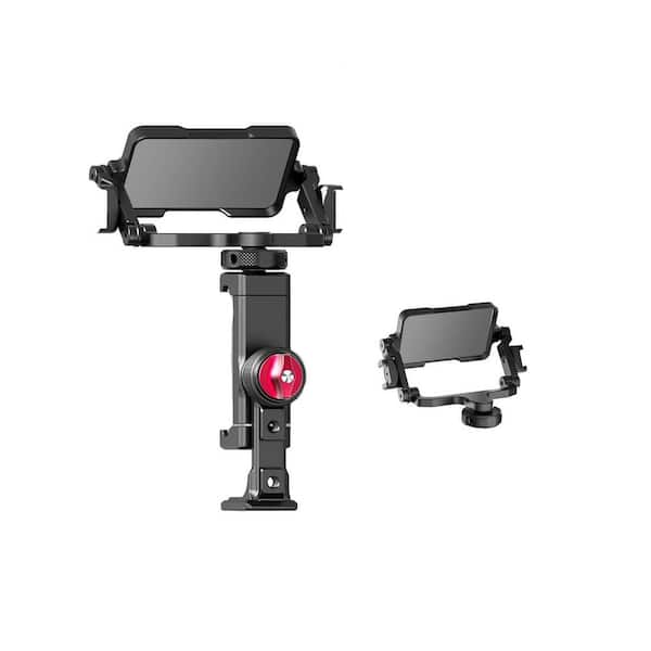 OBJLGEV Clamp Holder-Selfie Mirror Mic/Light Tilt Flip Screen Vlog Accessory for iPhone's Pro Max Sony Canon DSLR 360° Rotation