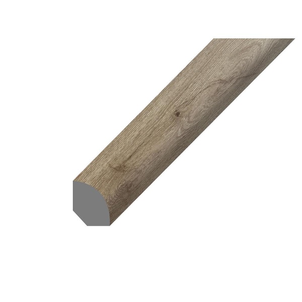 Bruce Hydralock Jones Gap .75 in. Thick x .63 in. Wide x 94 in. Length Vinyl Quarter Round Molding