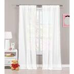 Lavender Solid Other Room Darkening Curtain - 84 in. W x 38 in. L (Set of 2)
