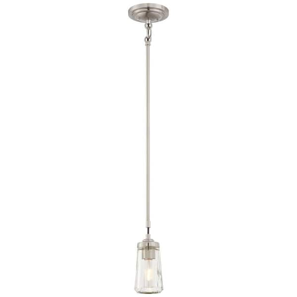 Minka Lavery Poleis 1-Light Brushed Nickel Mini Pendant