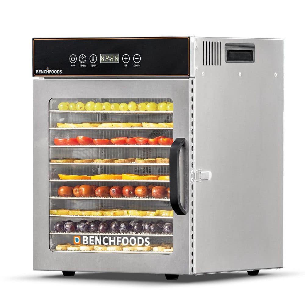 1 Zone / 10 Tray Stainless Steel Domestic Dehydrator