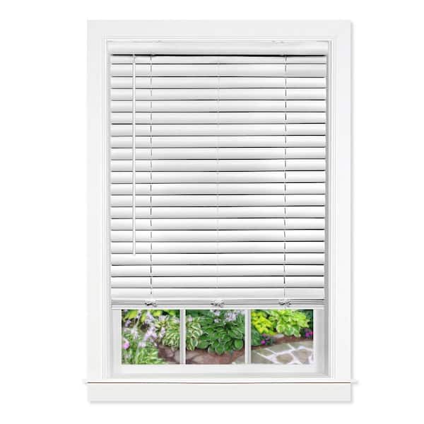 ACHIM GII Luna White Cordless Light Filtering Venetian Blind with 2 in. Slats 23 in. W x 64 in. L