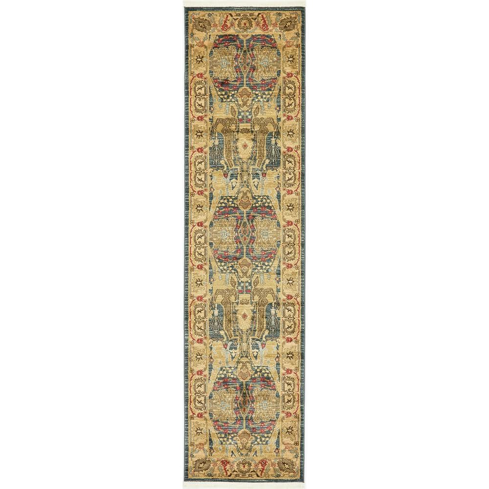 Sahand Marwan Navy Blue 2' 7 x 10' 0 Runner Rug price history on PriceWatchPro