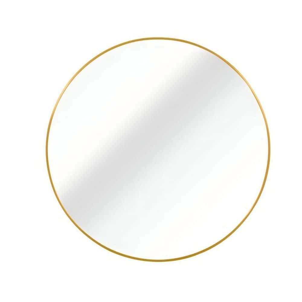 39 in. W x 39 in. Round Aluminum Frame Wall-Mounted Bathroom Vanity Mirror, Gold price history on PriceWatchPro