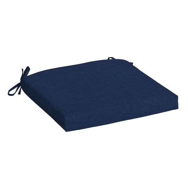ARDEN SELECTIONS 19 in x 18 in Sapphire Blue Leala Rectangle Outdoor Seat Pad