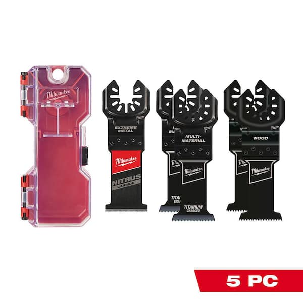 Multi-Tool Oscillating Blade Kit w/ NITRUS & Bi-Metal Blades (5-Piece)