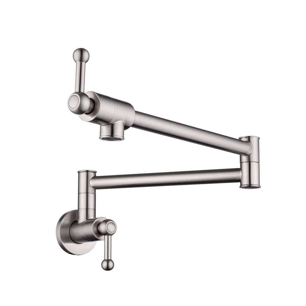 Mondawe Mondawell 2Handles Wall Mounted Pot Filler 360Degree Swivel