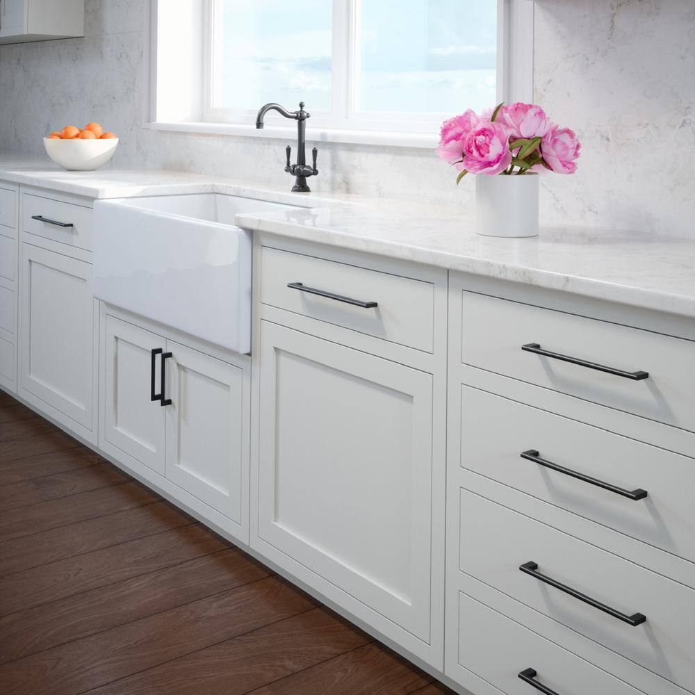 Vail 10" Matte Black Steel Bar Drawer Pull