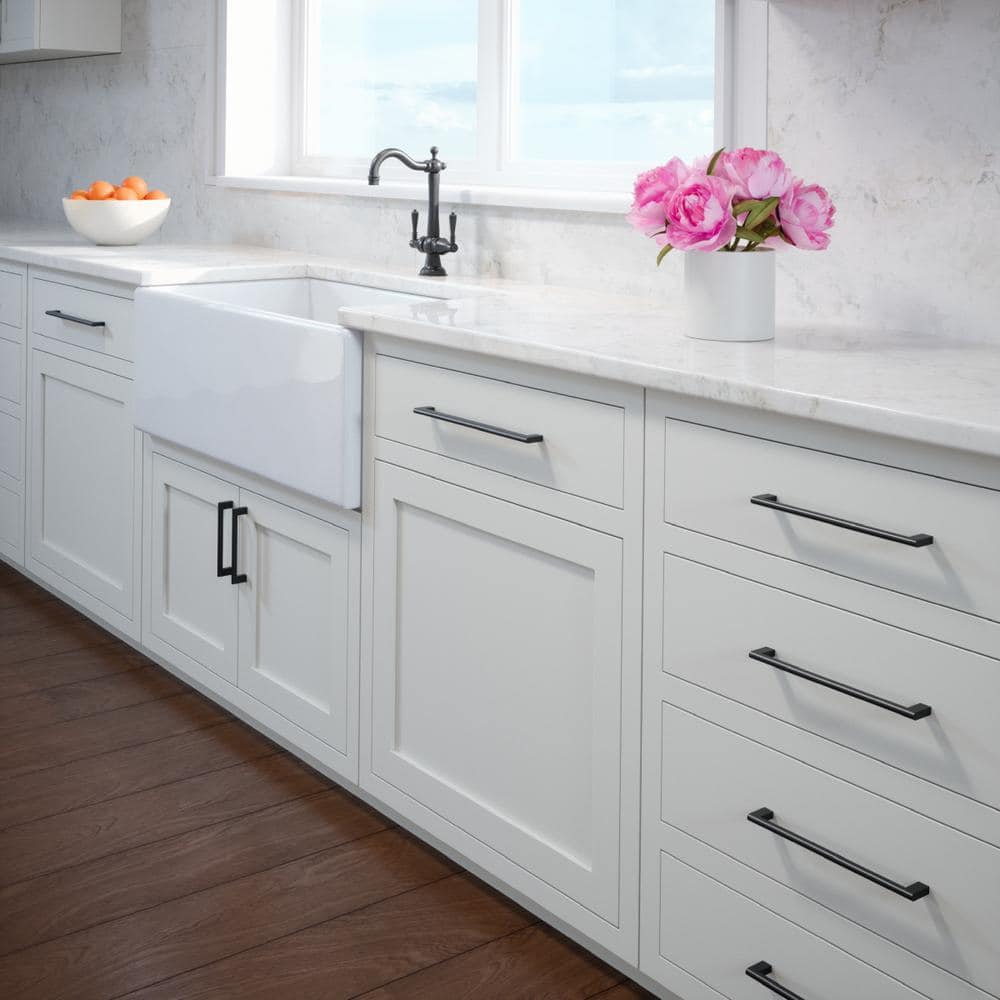 Vail 10" Matte Black Steel Bar Drawer Pull
