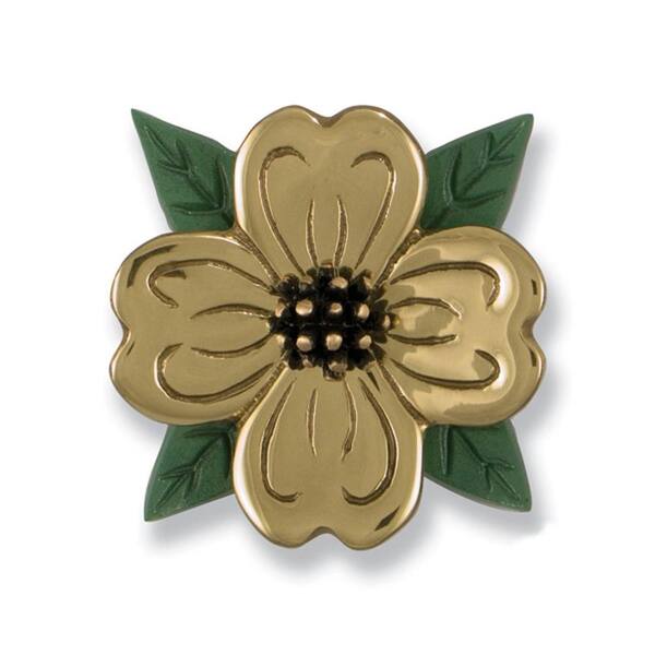 Michael Healy Solid Brass/Bronze Dogwood Door Knocker-DISCONTINUED