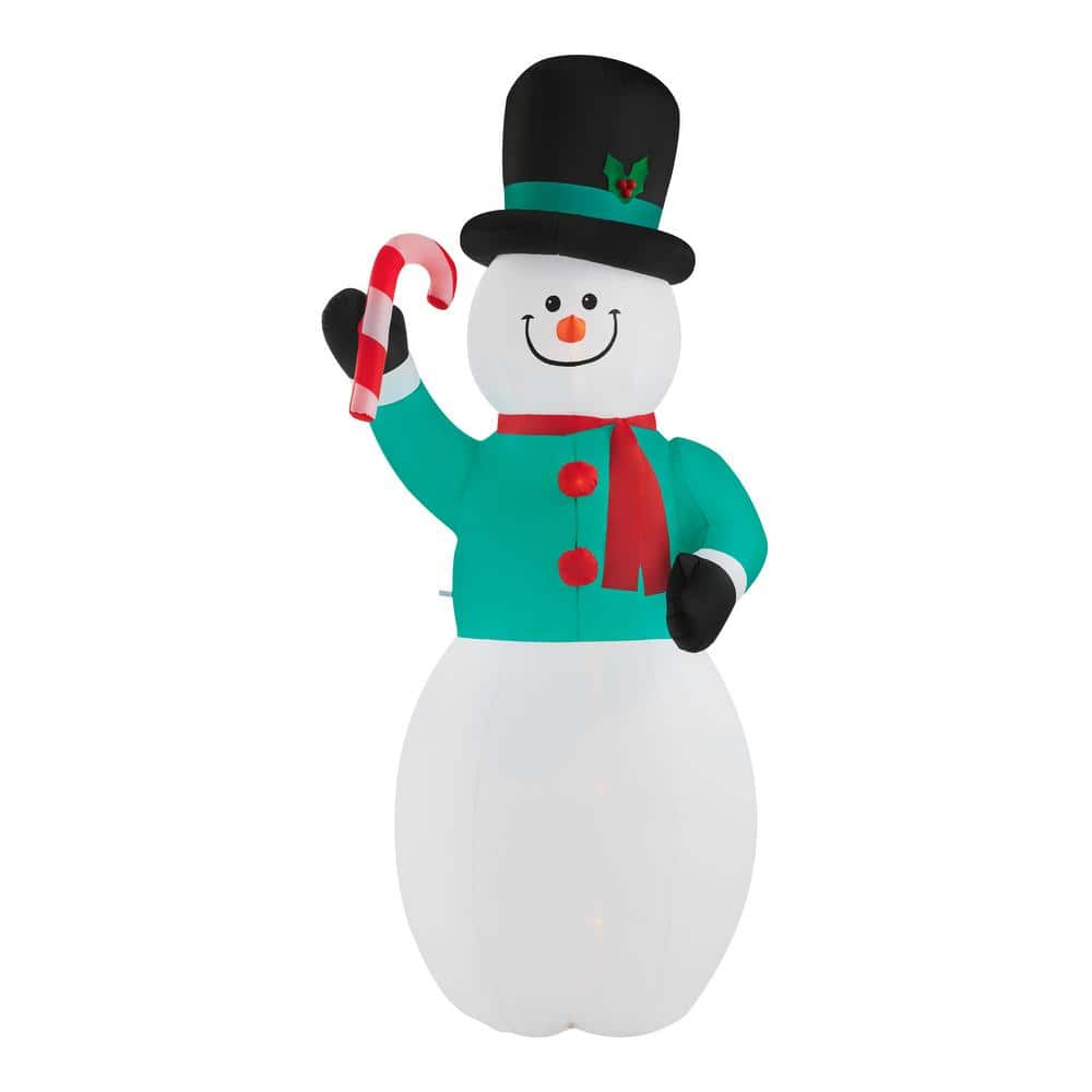 Inflatable 4ft. Ice Cube Snowman w/Buffalo Check Hat & Scarf - Yahoo  Shopping