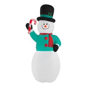 10.99 ft. Airblown Snowman with Scarf Inflatable