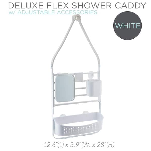 Bath Bliss Multi Hanging Option Shower Caddy - White