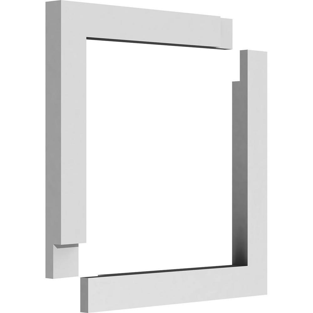 White PVC 18" x 18" Decorative Wall Panel