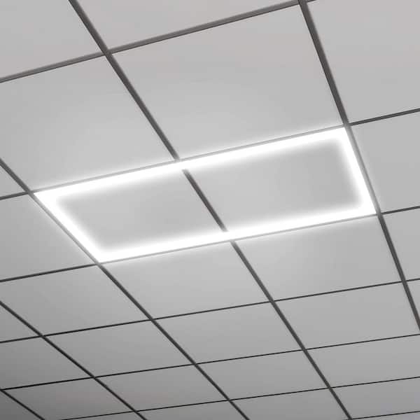 Metalux 2 x 4 ft. Selectable 6000/4500/3000 Lumens, Integrated LED, Surround Architectural Slim Frame Panel, 4-Selectable CCT