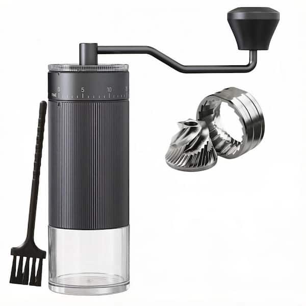 Portable Manual Coffee Grinder with CNC Stainless Steel Conical Burr 40 Adjustable Settings, 30g Capacity