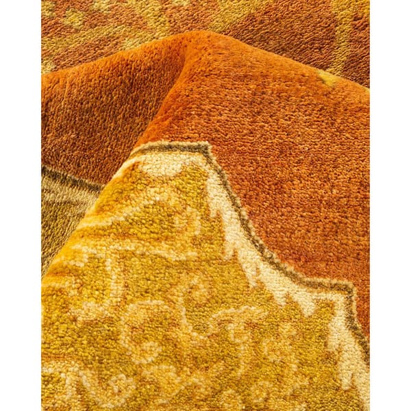 Mogul Brown 8 ft. x 10 ft. Oriental Wool Indoor Area Rug