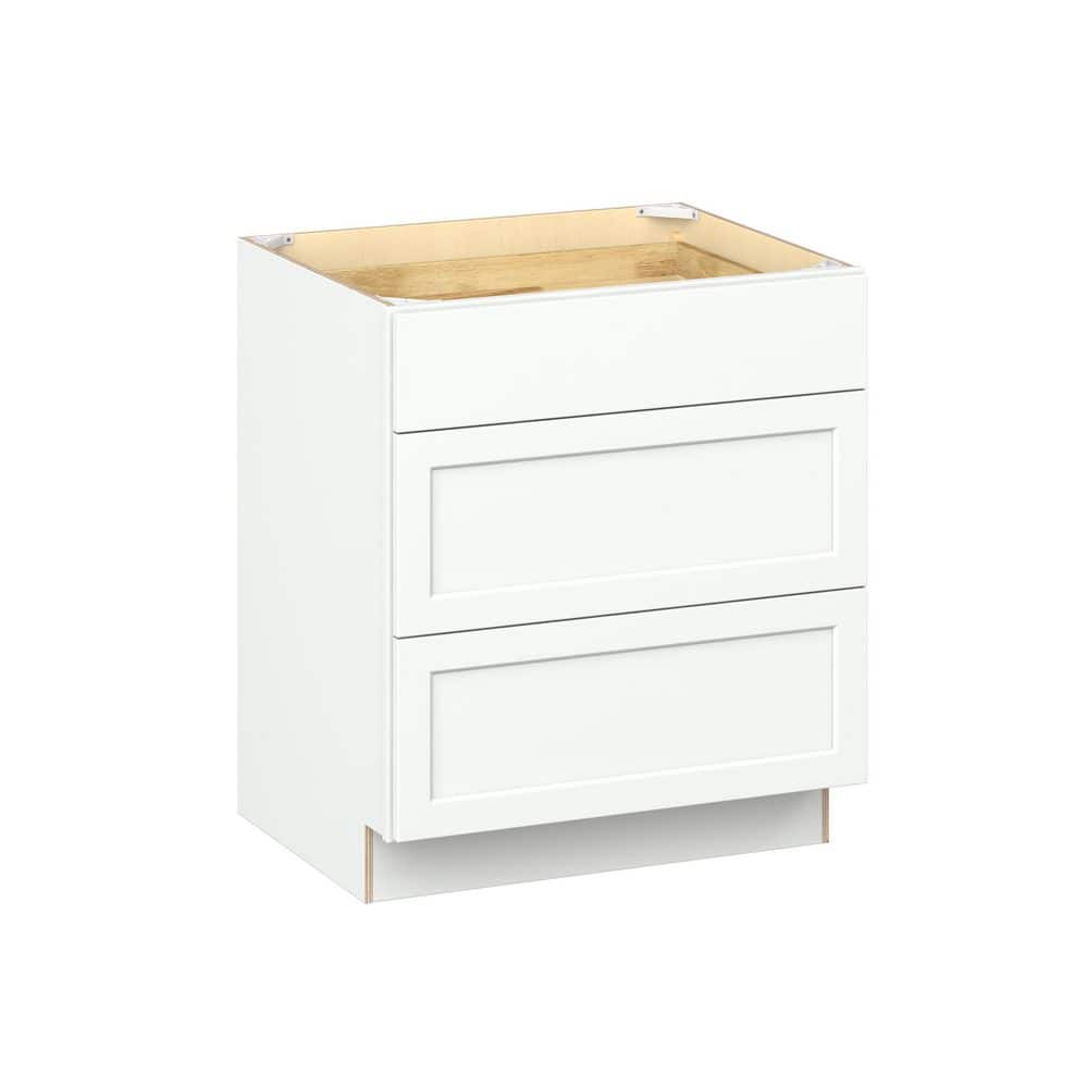 Emerson Pure White Base 3 drawer Ready to Assemble Kitchen Cabinet (30 in. W x 34.5 in. H x 24 in. D) price history on PriceWatchPro