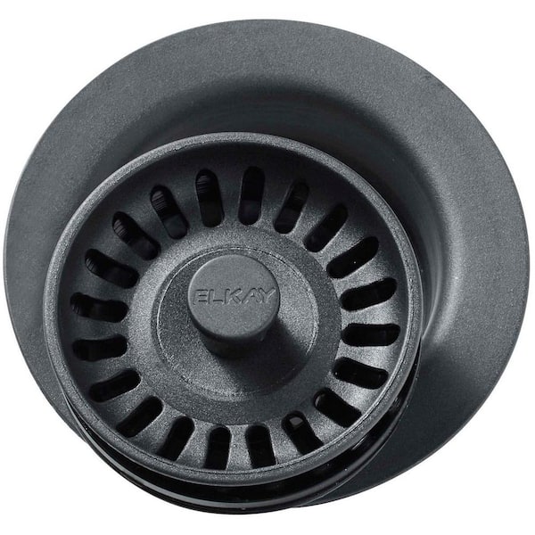 Elkay Polymer Disposer Fitting for 3-1/2 in. Sink Drain Opening in Dusk Gray