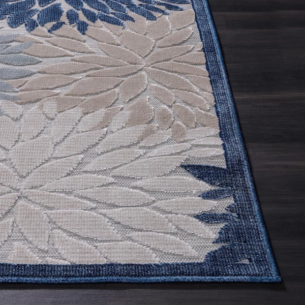 Dropship CAMILSON Indoor/Outdoor Rug, Blue 5'3'x7' Leaf Tropical Botanical  Area Rugs For Indoor And Outdoor Patios, Easy-Cleaning Non-Shedding Living  Room, Garden And Kitchen Washable Outside Carpet (5x7) to Sell Online at a