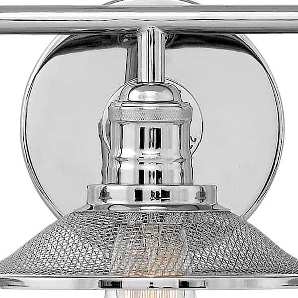 HINKLEY - RIGBY 27 in. 3-Lighs Polished Nickel Vanity Light