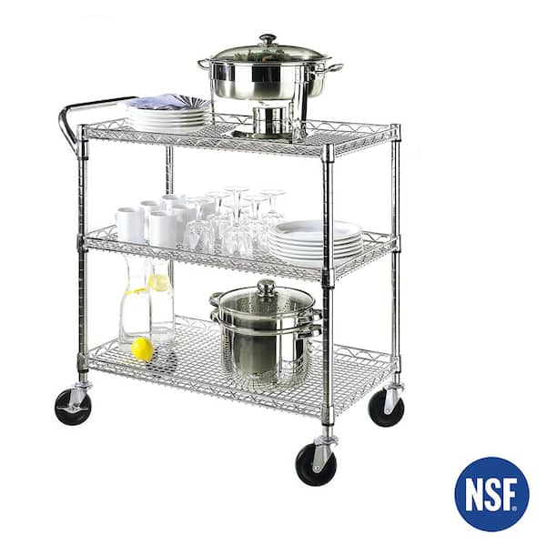 Seville Classics Industrial All-Purpose Utility Cart, NSF Listed 