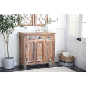 36 in. W Brown Wood Cabinet