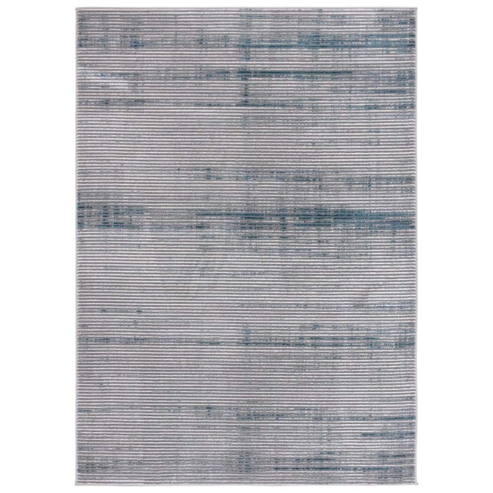 Martha Stewart Gray/Blue 5 ft. x 8 ft. Muted Striped Area Rug price history on PriceWatchPro