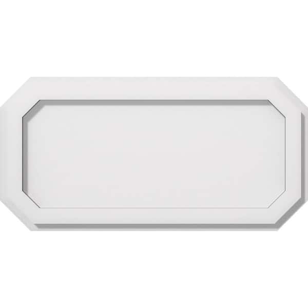 Ekena Millwork 1 in. P X 18 in. W X 9 in. H Emerald Architectural Grade PVC Contemporary Ceiling Medallion