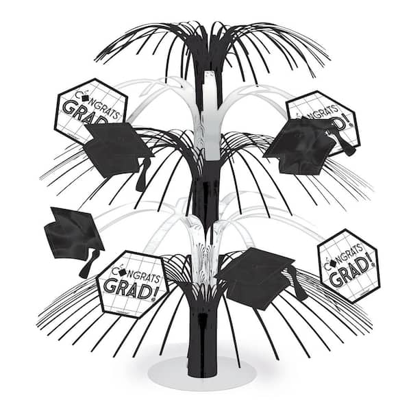 Amscan 14 in. Graduation Grid Minimum Cascade Centerpiece (4-Pack)