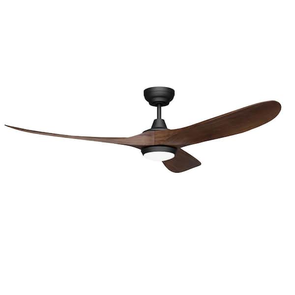 60 in. Ceiling Fan with Light High Airflow 6-Speed, Low Noise Reversible DC Motor ABS Blades, 3CCT Dimmable