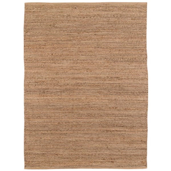 Naturals 8 ft. X 10 ft. Brown Solid Color Area Rug