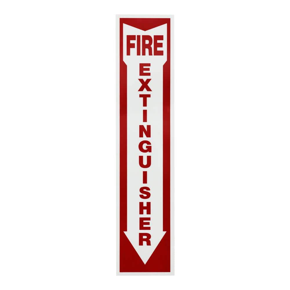 Everbilt 4 in. x 18 in. Glow-in-the-Dark Fire Extinguisher Sign 31504 - The  Home Depot