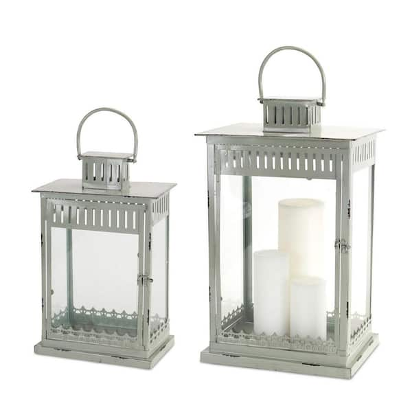 Unbranded Sage Green Lantern (Set of 2)