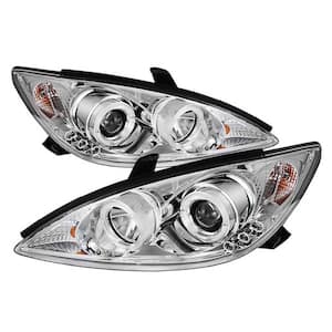 Toyota Camry 02-06 Projector Headlights - LED Halo - LED ( Replaceable LEDs ) - Chrome