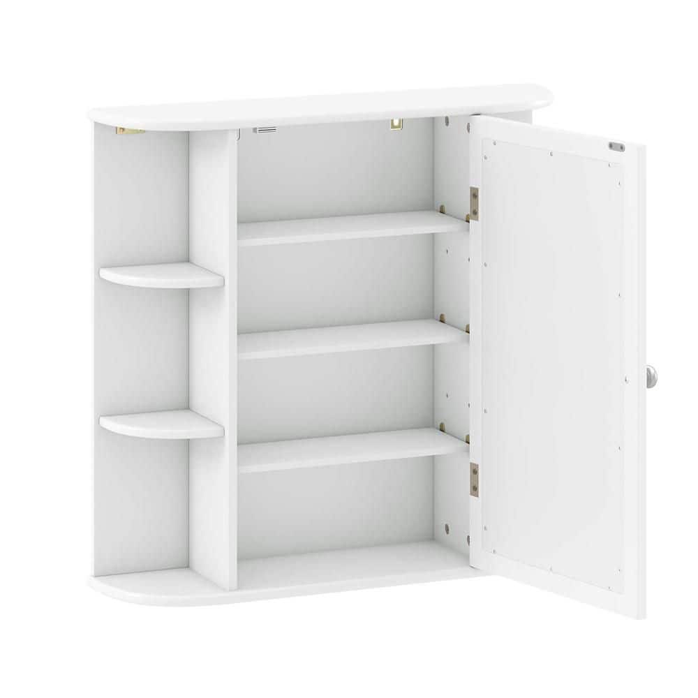 Costway 6.5 in. x 25 in. x 26 in. White Multipurpose Wall Surface