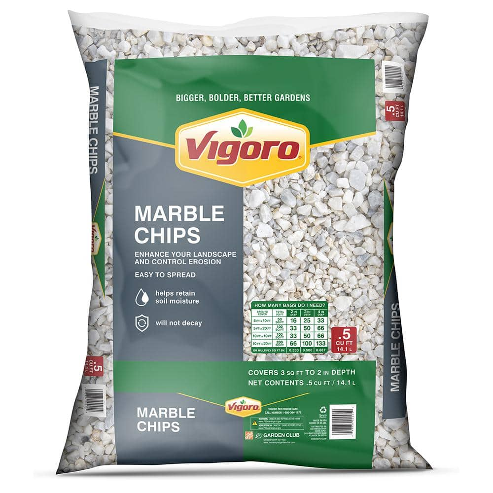 Vigoro 0.5 cu. ft. Bagged Marble Chip Landscape Rock 54141 - The Home Depot