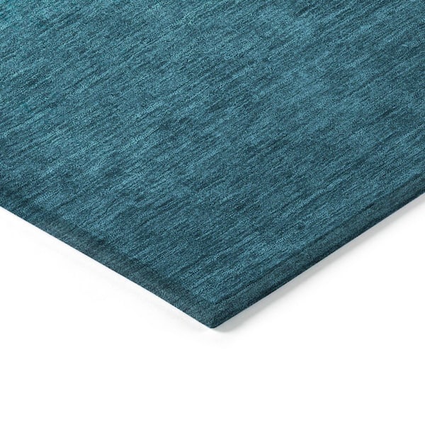 Chantille Machine Washable Indoor/Outdoor Abstract ACN2012 Teal 8 ft. x 10 ft. Area Rug