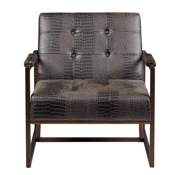 INK+IVY Waldorf Chocolate Arm Chair