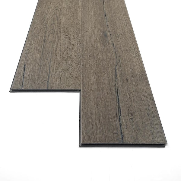 Sure+ Taupe Oak White Oak 1/4 in. T x 6.5 in. W Waterproof Wire Brushed  Engineered Hardwood Flooring (21.7 sqft/case) 13S5SWO6D140WG3 - The Home  Depot