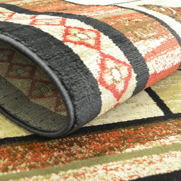 Hearthside Vogel Multi-Colored 8 ft. x 10 ft. Lodge Area Rug